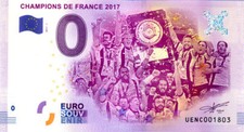 63 CLERMONT-FERRAND, Champion de France, ASM, Rugby, 2017, Billet Euro Souvenir