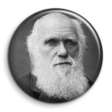 Charles Darwin - Badge 38mm