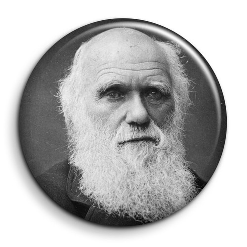 Charles darwin badge - -, 38mm