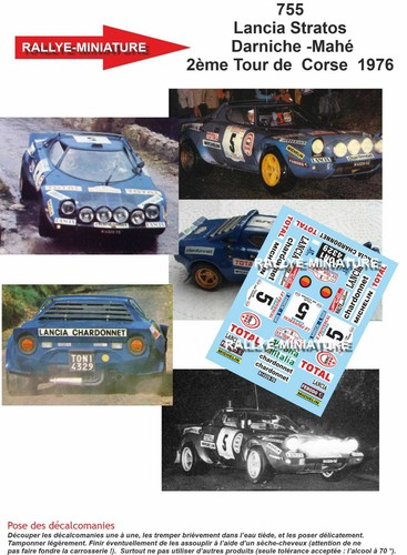 Decals ref 0755 - 0755, lancia