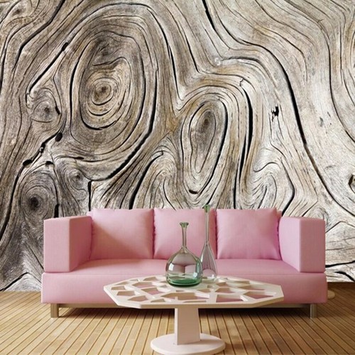 Papier peint style - 3d, bois