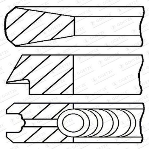 Goetze engine segments pince - goetze,