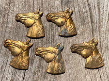 Lot de 5 Têtes de Cheval en