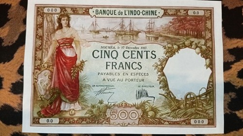 Billet 500 francs banque - 500,