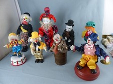 Clown musical en porcelaine