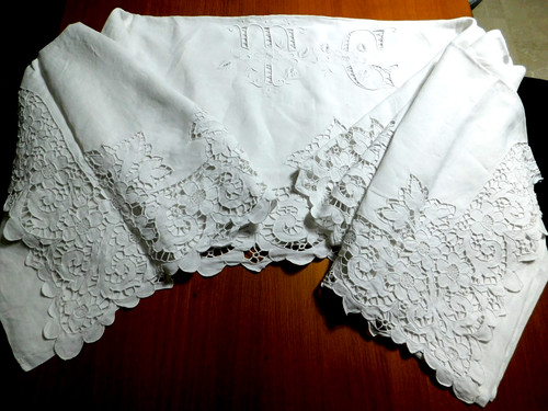 Drap ancien richelieu - drap, avec