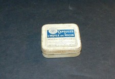 BOITE  CAPSULES A L HUILE DE RICIN COOPERATIVE PHARMACEUTIQUE FRANCAISE A MELUN