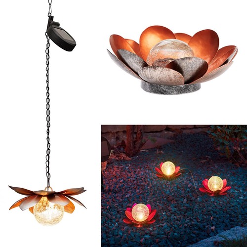 Lampe solaire lotus led - lampe,