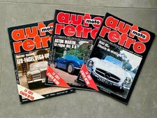 AUTO RETRO Magazine lot comprenant les N°1, N°2 , N°3