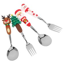  4 Pcs Service Vaisselle Noel