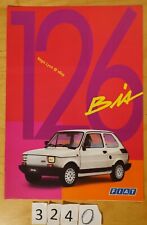 FIAT 126 BIS Prospectus Fr 4 pages 10/1987