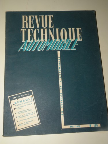 Revue technique automobile - technique,