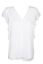 Blouse À Volants Brillante