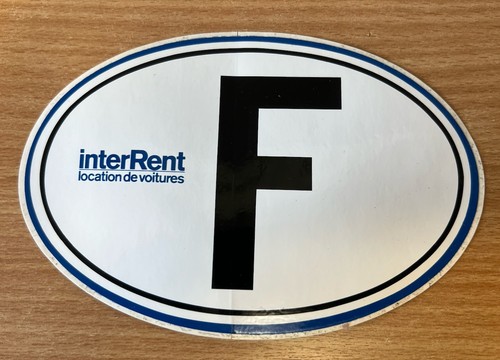 Autocollant france inter rent - autocollant,