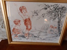 DESSIN HUMOURISTIQUE ENFANTS DE NAUDY (EDOUARD RENAUDIN 1890 - 1980)