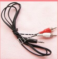 1,20 mètre Câble adaptateur Jack  3.5 mm / 2 RCA Mâle Audio stéréo  - NEUF