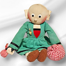 Vintage Bécassine Cloth Doll , French Comic Character, Breton Style, Collectible