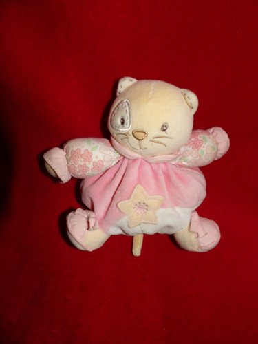 Doudou peluche kaloo chat - peluche,