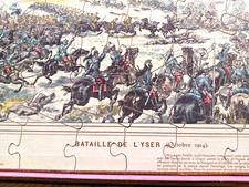 1914 - TRES RARE GRAND JEU ANCIEN PUZZLE HISTORIQUE - JOUET WWI MILITARIA 14-18