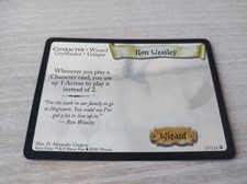 2001 WOTC Harry Potter TCG Ron Weasley Holo Foil Rare Set de Base Carte 17/116