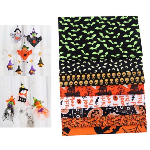 Lot halloween coton tissu - halloween,