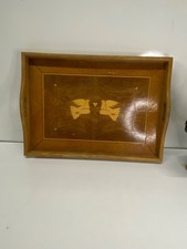 Plateau de service avec marqueterie 2 pigeon dans son jus