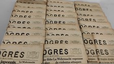 " Le Progrès " Lot D ’Anciens Journaux Décembre 1941