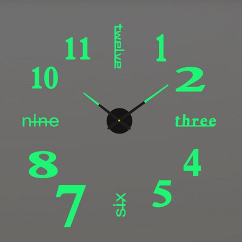 Horloge murale lumineuse - , 3d