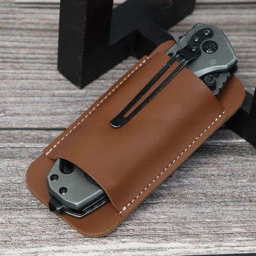 Gaine compacte cuir - gaine, en
