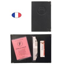 Porte papiers voiture noir +