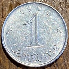 PIECE DE 1 CENTIME ÉPI 1964