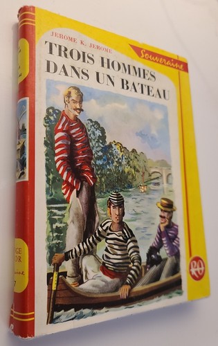 Trois hommes dans bateau - un,