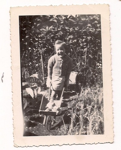 Enfant fillette brouette - enfant,