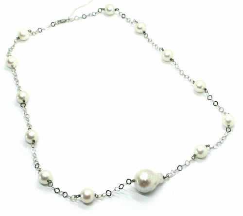 Collier blanc 18k avec - or,