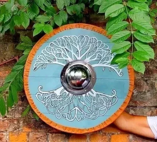 Bouclier bois viking - viking, fait