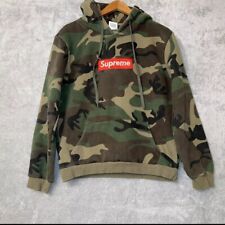 Supreme Box Logo Hoodie Camo Size Medium Sweatshirt Lightweight Streetwear 2016