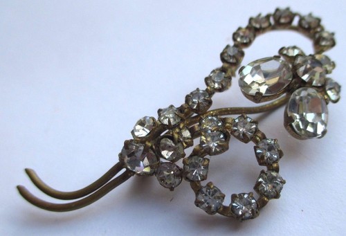 Ancienne broche couleur - , vieil