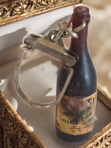 Porte clés bouteille vin - porte-clés,
