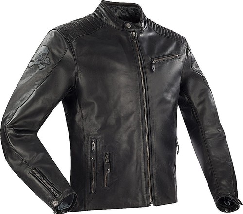 Veste cuir moto - cuir, de
