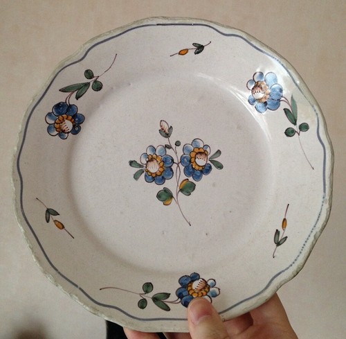 Assiette faience xixéme - assiette,