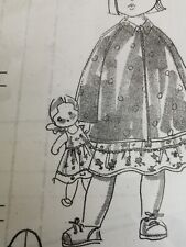 T19 PATRON POUPEE EMILIE  MODES & TRAVAUX  ROBE ELEGANTE MAI  2004