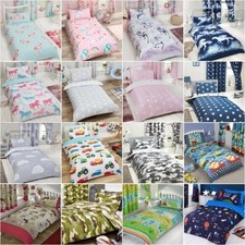 Enfants Housse Couette Simple Ensembles Garçons Filles - Licorne Dinosaure