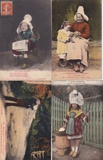 Lot de 4 cartes postales