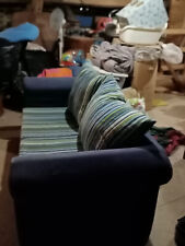 Canapé droit 2 places convertible déplimousse - en tissu