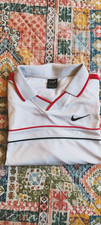 tee-shirt vintage nike Agassi blanc et rouge en très bon état, taille m.
