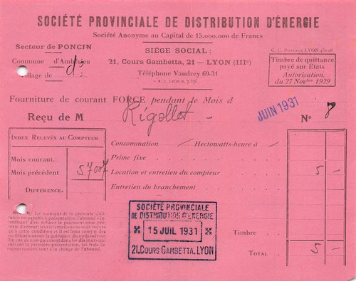 Facture 1931 societe - 1931,