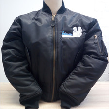 Blouson bombardier Intruder MA1 noir moteur blouson aviateur blouson pilote...