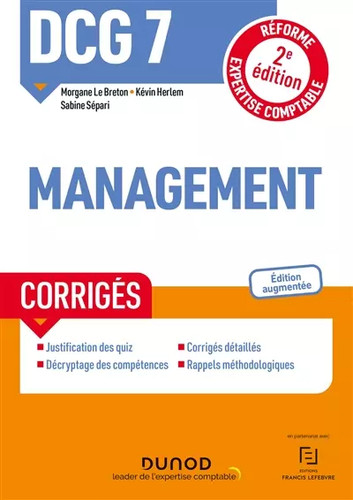 Dcg management corrigés - dcg,