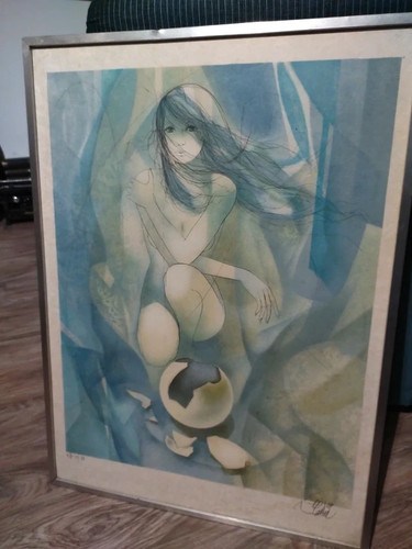 Lithographie signée - ea,