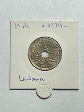 Monnaie France 25 Centimes Lindauer .1939.